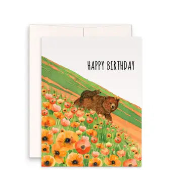 Happy Birthday bear greeting card