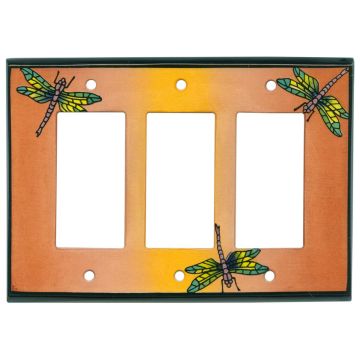 Dragonfly Triple light switch cover