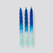 blue tapered candles