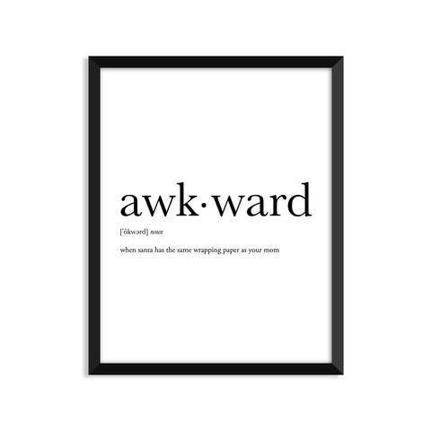 awkward noun greeting card