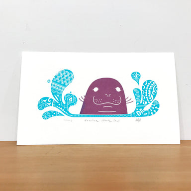 purple Seal art print
