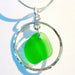 green glass pendant