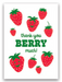 thank you berry much greeting card