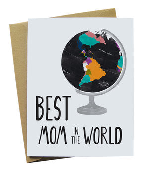Best Mom in the world greeting card