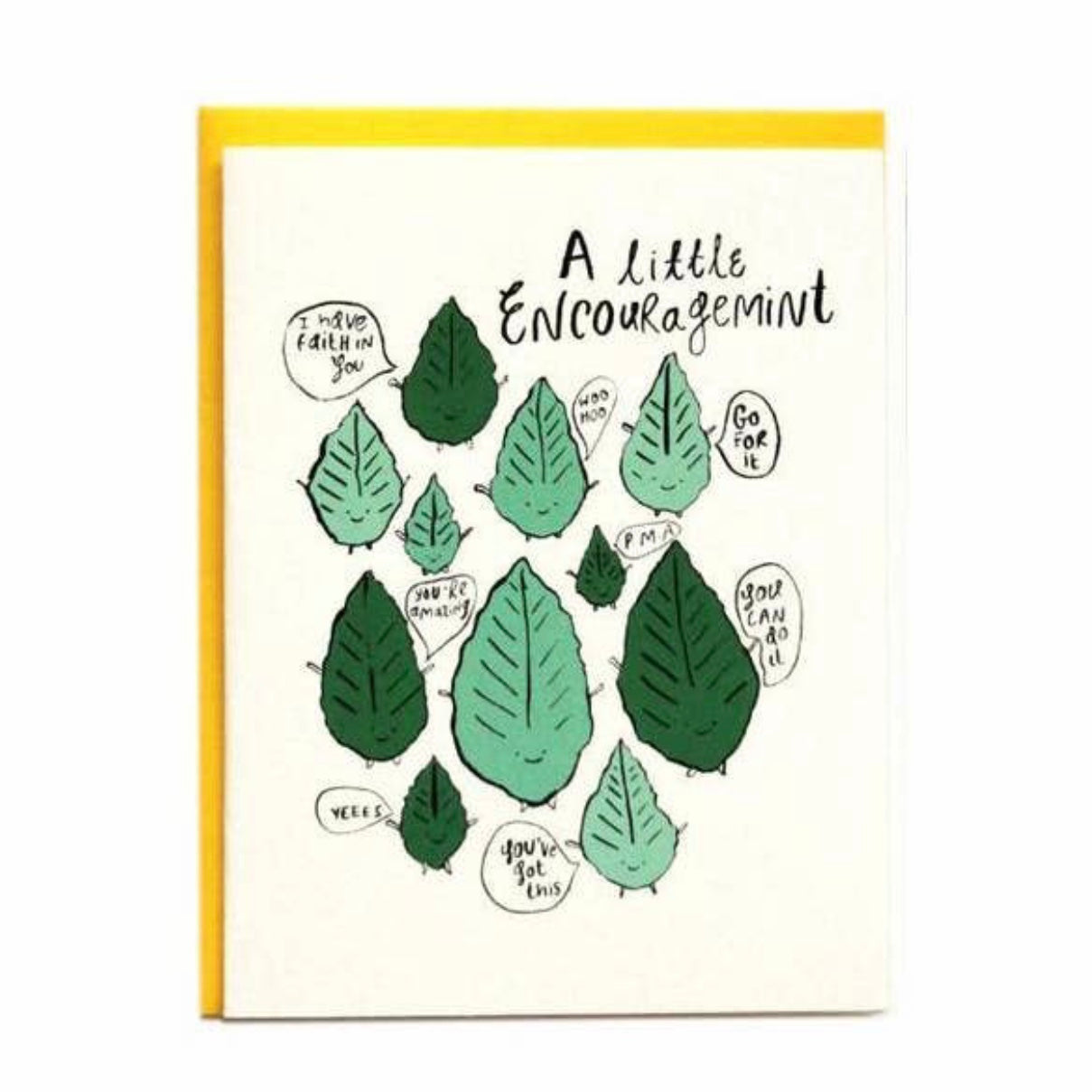 a little encouragemint greeting card