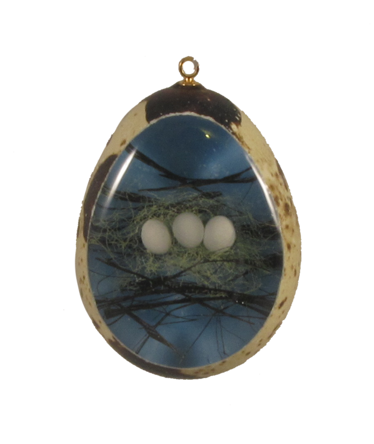 quail eggs ornament