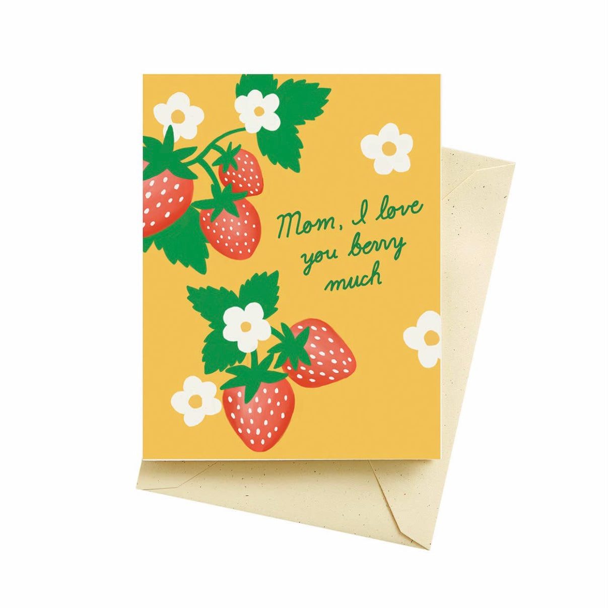 Mom I love you berry much greeting card
