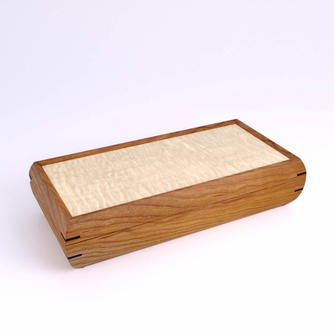 small wood valet box