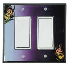 Monarch ceramic light switch plate