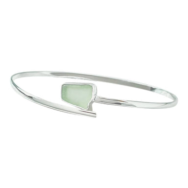 green sea glass bracelet