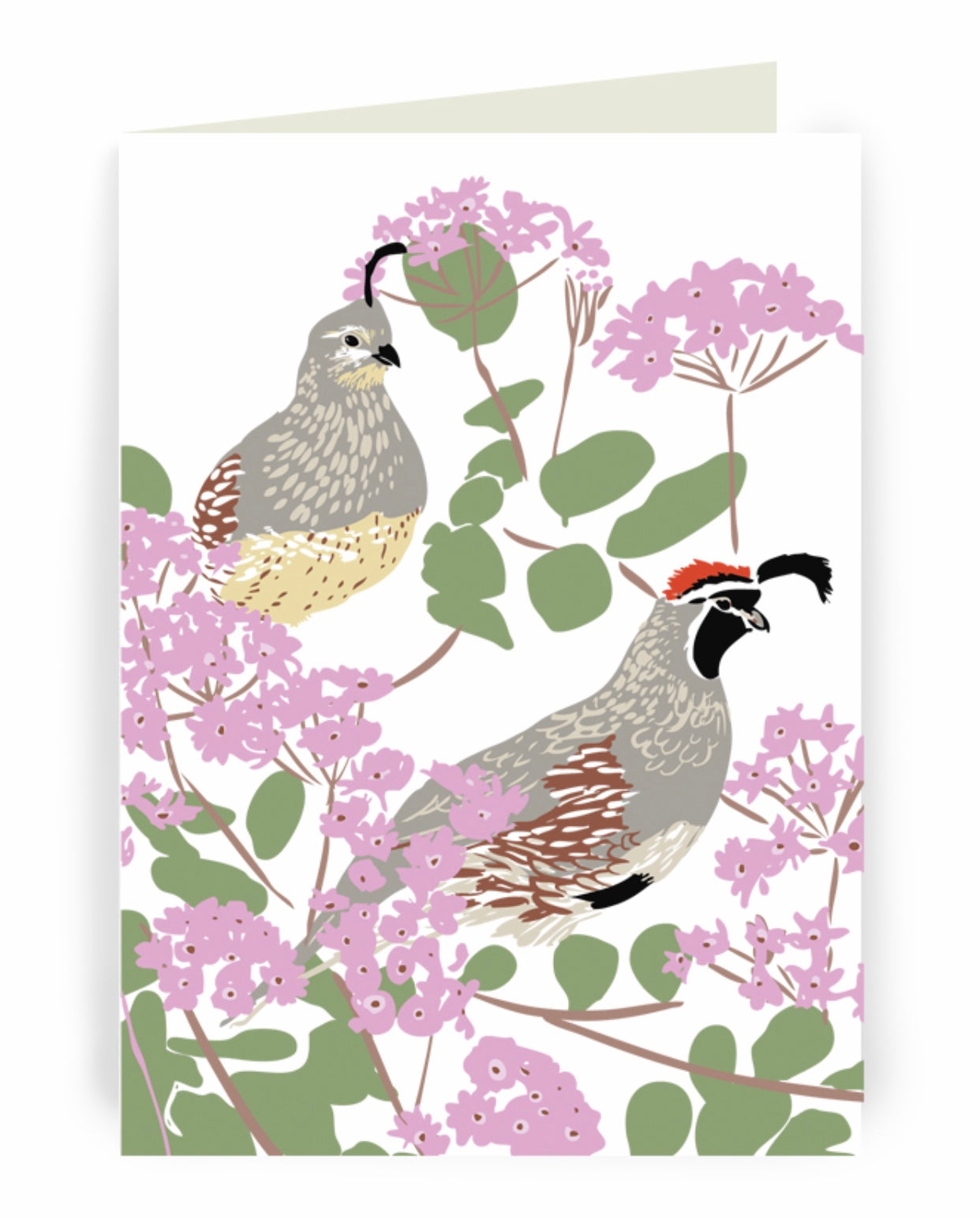 quail greeting card