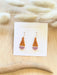 orange and lavender beaded earrings