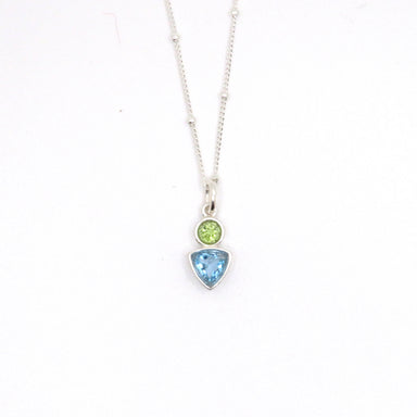 blue topaz pendant necklace