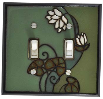 lily ceramic Light Switch Plates