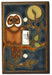 Owl decorative light switch plate