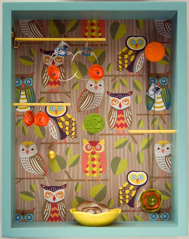 owl wall jewelry box