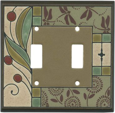 Summer Tapestry Ceramic Light Switch Plates