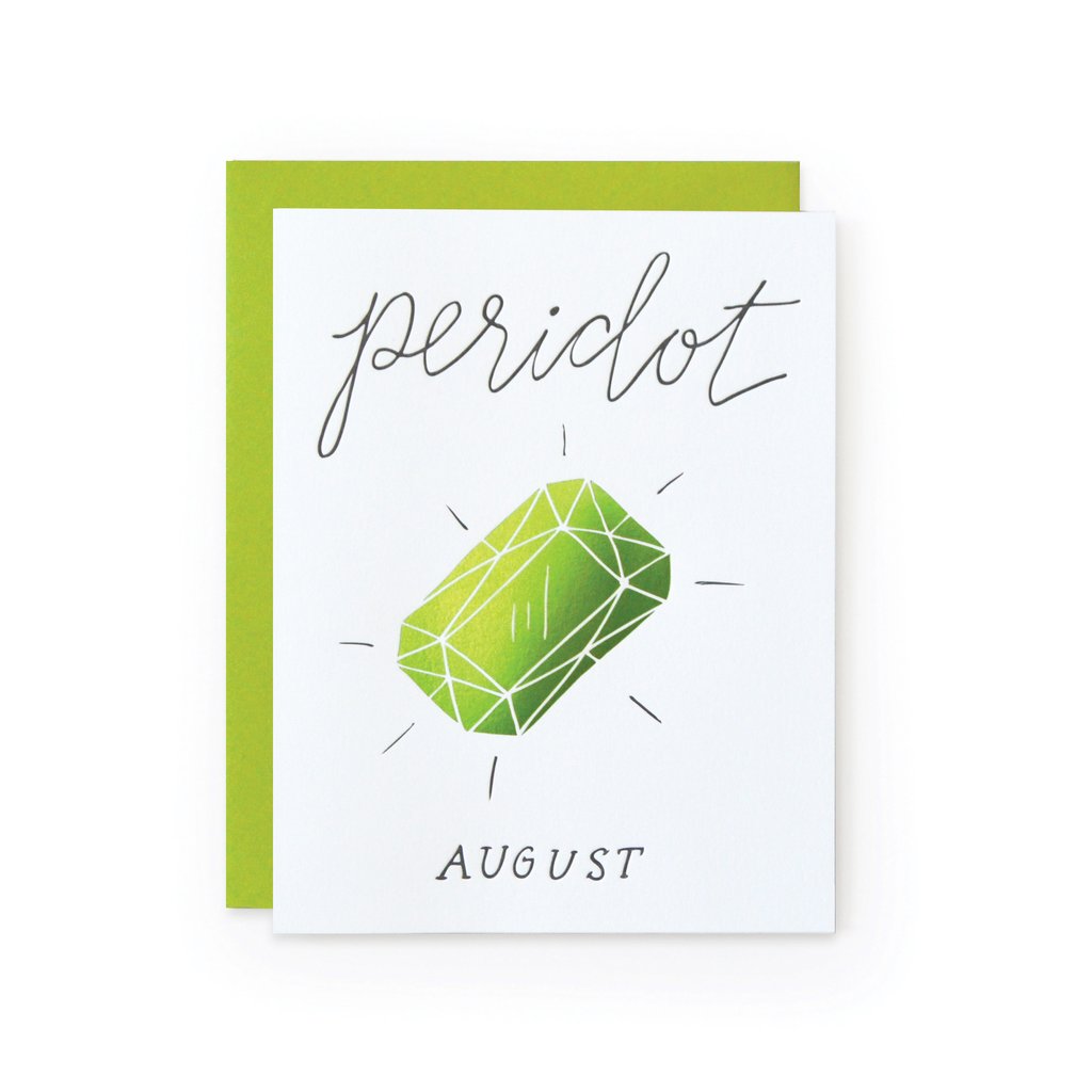 August Peridot Birthstone collection