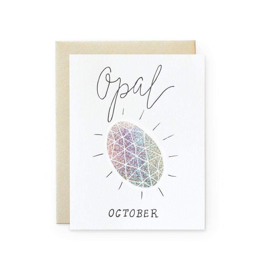 October Opal birthstone collection