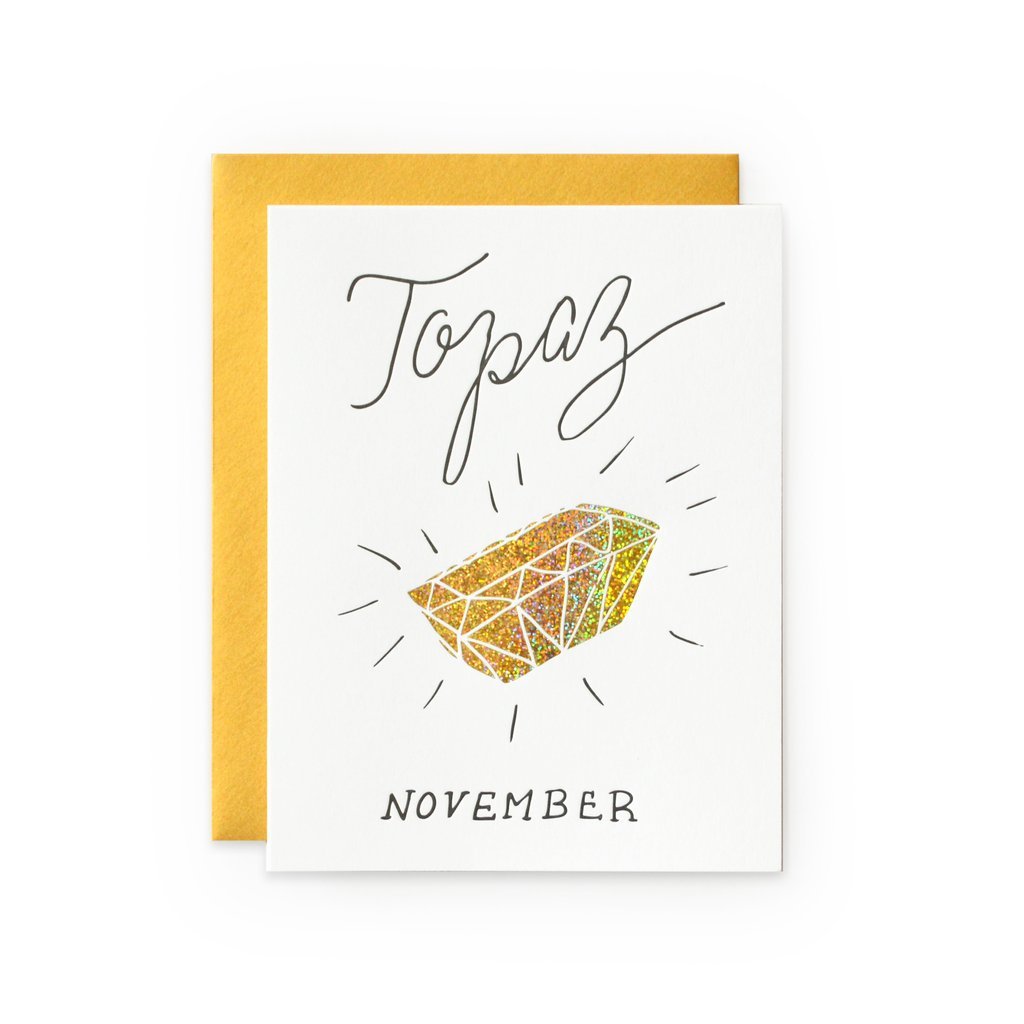 November Topaz Birthstone collection