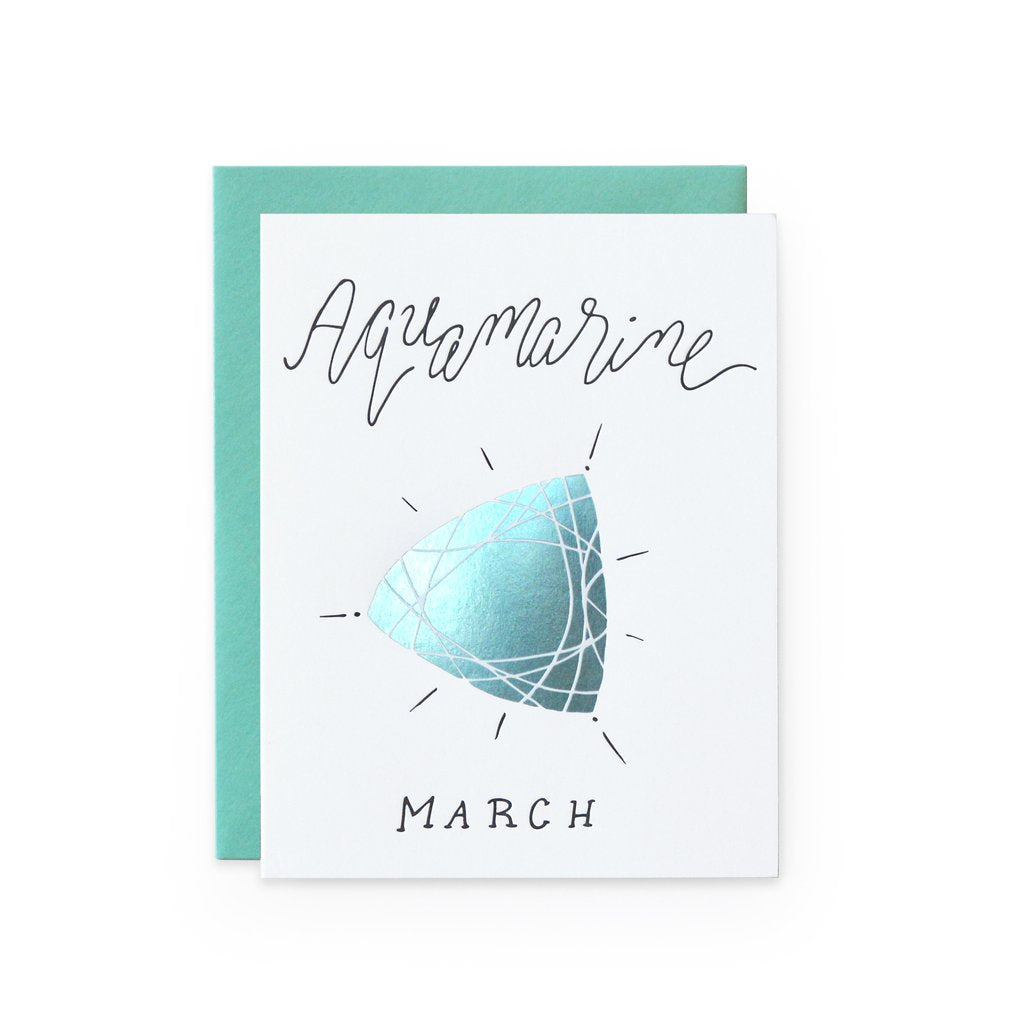 March Aquamarine birthstone