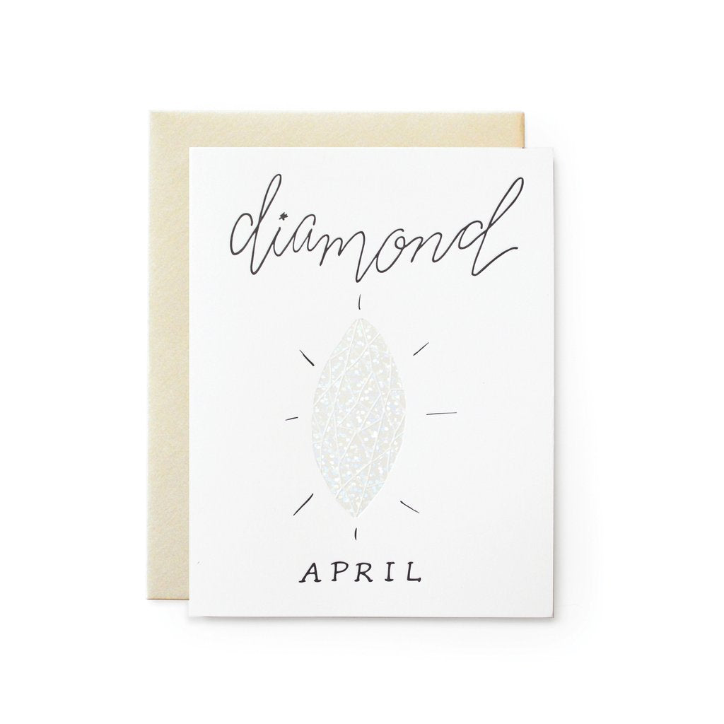 April Diamond Birthstone collection
