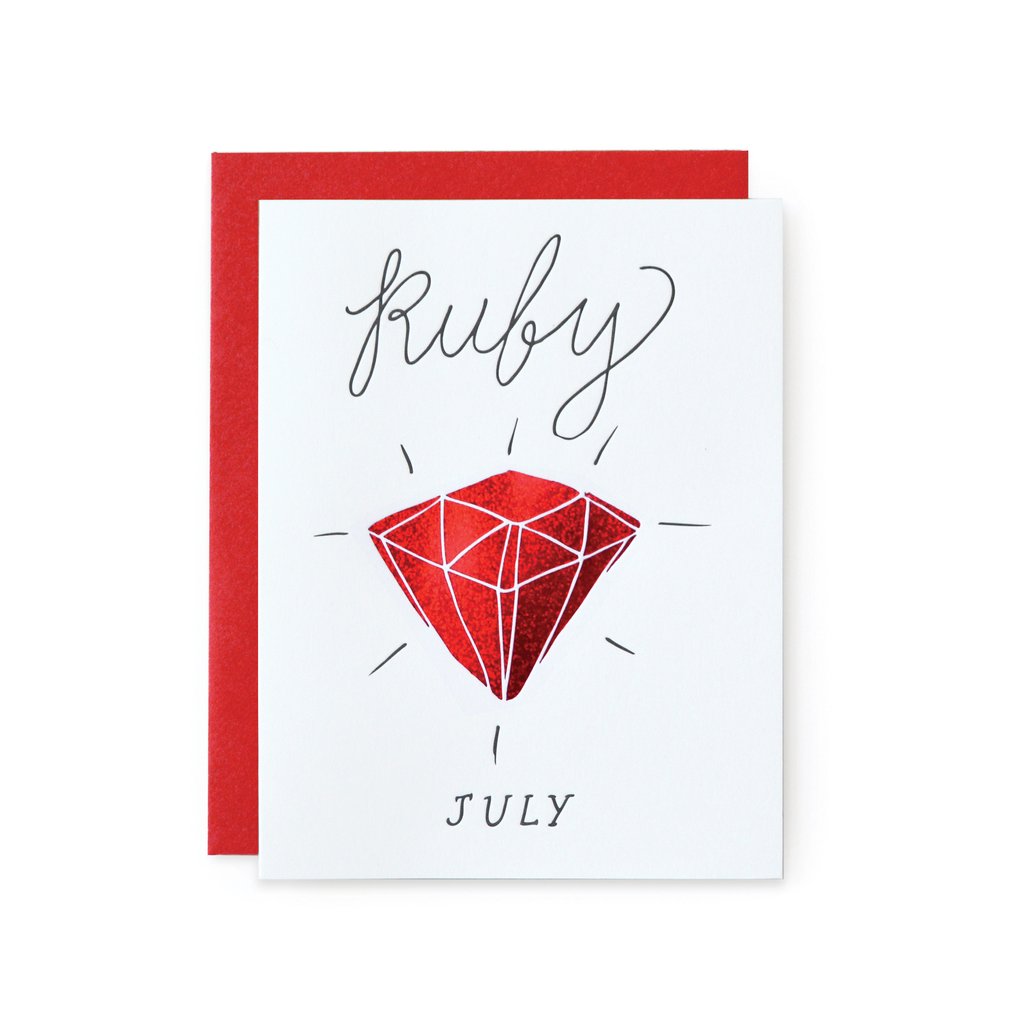 July Ruby birthstone