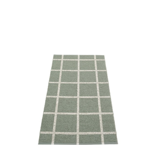 Woven runner Army Stone