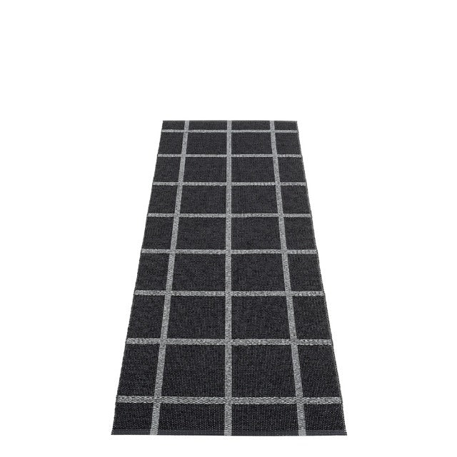 Woven rug Black/Granite