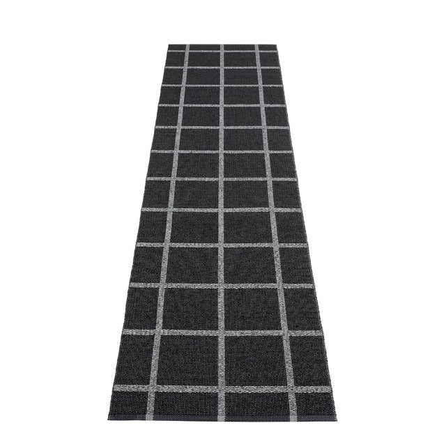 Woven rug Black/Granite