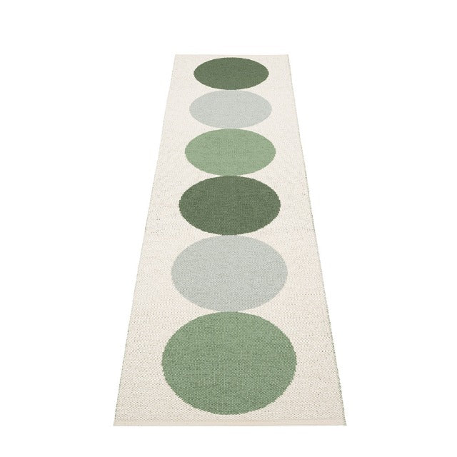 Woven runner with circles herb & vanilla