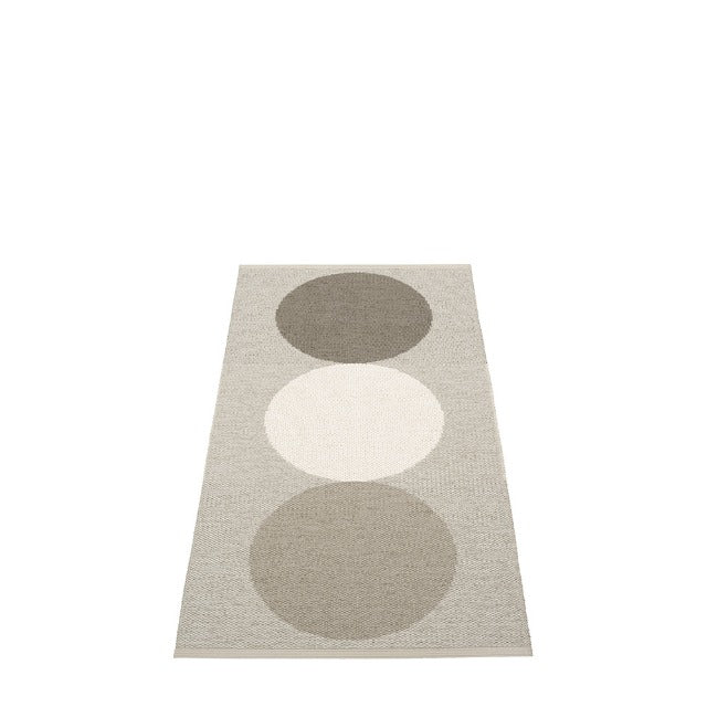Woven rug with circles Clay & Linen