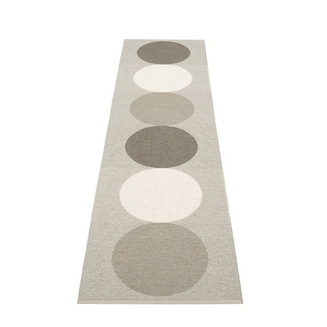 Woven runner with circles Clay & Linen