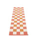 Checkered Woven rug Vanilla, orange & flamingo