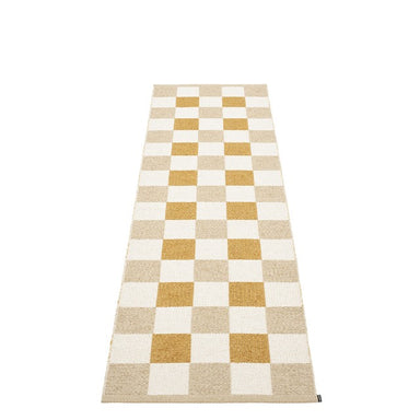 Checkered Woven rug Vanilla, Ochre & Beige