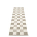 Checkered Woven rug Vanilla, Linen and dark linen