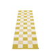 Checkered Woven rug mustard, vanilla & yellow