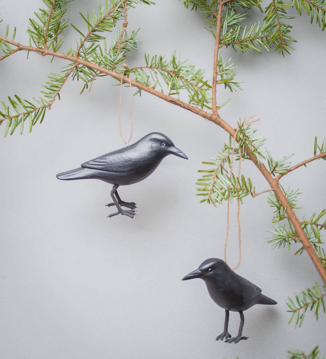 Mini Crow | Hand Carved Wood Sculpture | 3.5"H