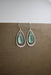 Stylish Organic Eco glass earrings PERIWINKLE, perfect for casual or formal outfits, highlighting eco-friendly materials.