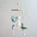 Felt Sea Creature Baby Mobiles showcasing a delightful jellyfish at the center, surrounded by friendly sea turtles, seahorses, and dolphins—perfect for lulling your little ocean explorer to sleep!