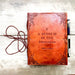 Handmade Leather Quote Journals | 5" x 7" showcasing the rugged charm of leather and an inviting unlined page, perfect for jotting your most ridiculous thoughts or a masterpiece!