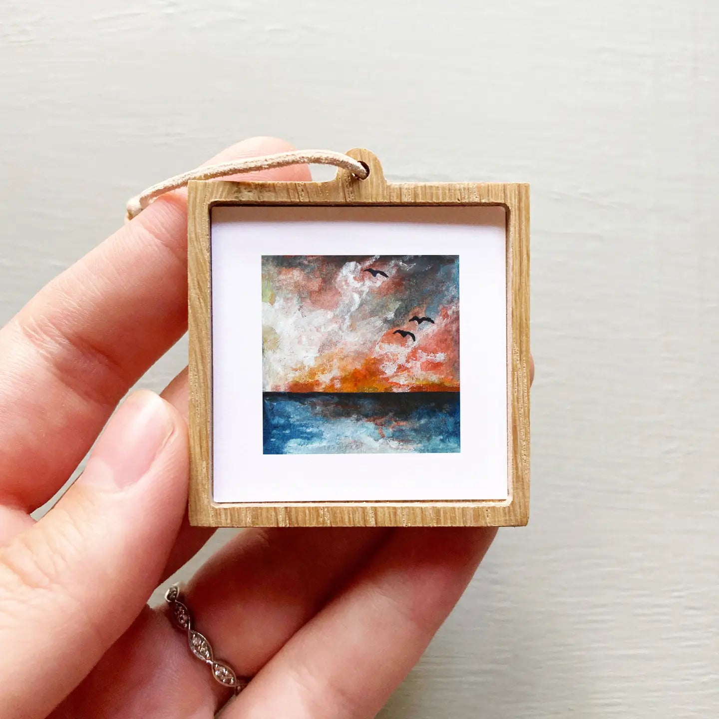 Tiny Watercolor Framed Print | 1" Landscape