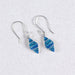 Elegant Crystal Rhombus Earrings featuring a delicate silver and crystal combination perfect for any outfit.