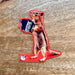 Accordion Squirrel die cut magnet