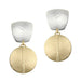 Medallion Post or Clip Earrings by Marjorie Baer, handcrafted jewelry made in California