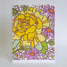 Little Green Card Collection - Hand-printed block art greeting card on luxe felt weave paper, perfect for sending heartfelt messages.