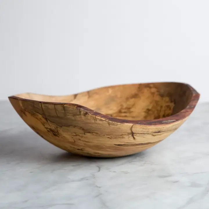 18" Spalted Maple Oval Bowl