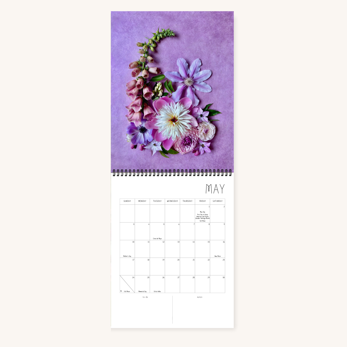 2026 Garden Delights Wall Calendar