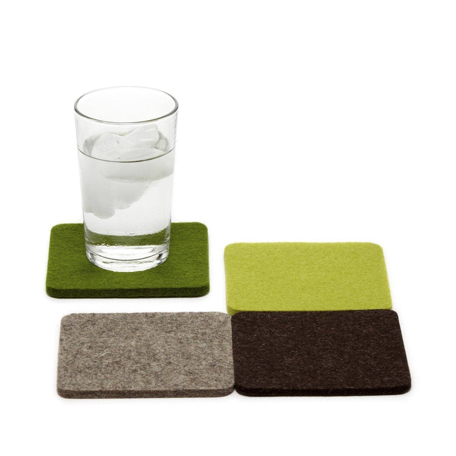 Felt Square Coaster | Set of 4 Multicolor