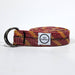 Recycled climbing rope belt with metal buckle.